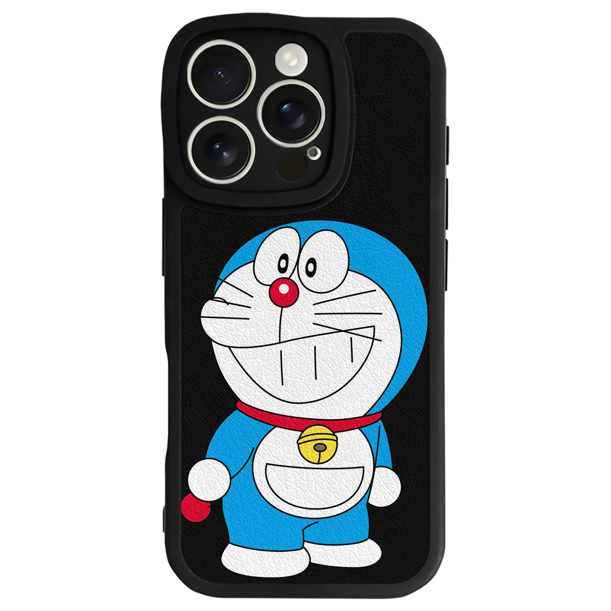 （画像用） ドラえもん Doraemon 【iPhone 16シリーズ対応】シリコンスマホケース（レザー調） 材質：シリコン